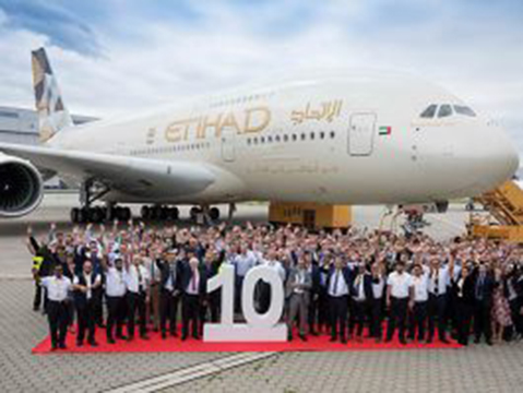 Dixième et dernier Airbus A380 pour Etihad Airways