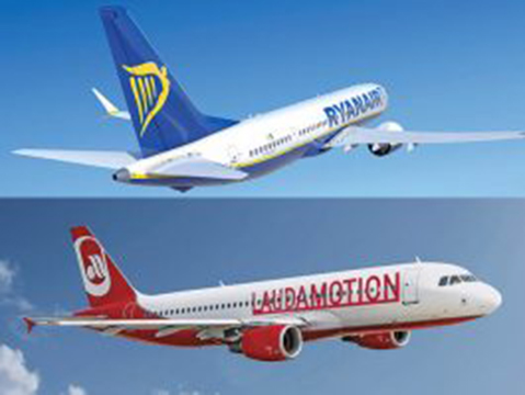 Ryanair + Laudamotion = 60 nouvelles routes