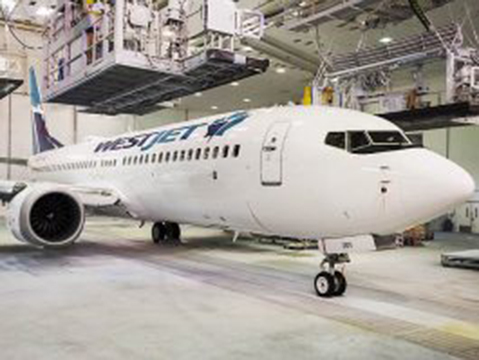 Le Boeing 737 MAX 8 de WestJet prend forme