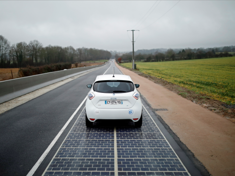 The world’s first solar panel road has opened in France