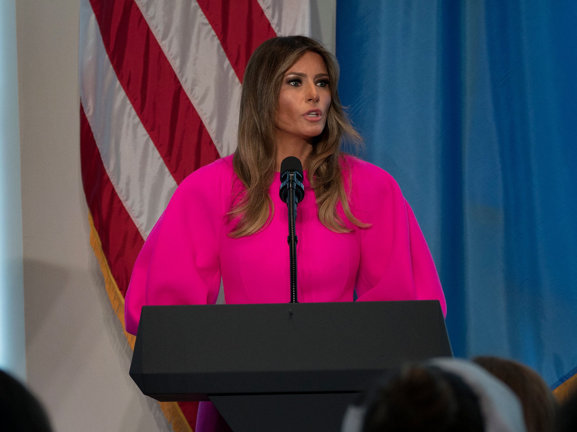 Melania Trump’s $3,000 pink dress reveals a key difference between her and Michelle Obama