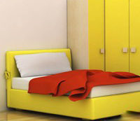 Ensemble De Chambre À Coucher – Jaune Vif