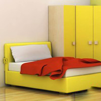 Ensemble De Chambre À Coucher – Jaune Vif