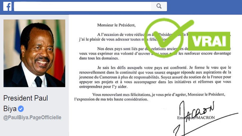 La lettre de Macron à Biya n’est pas fausse… mais devait rester privée