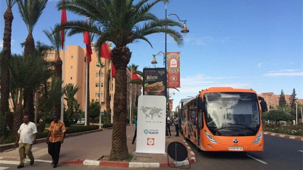 COP22 : Des bus d’origine chinoise, 100% électriques circulent à Marrakech