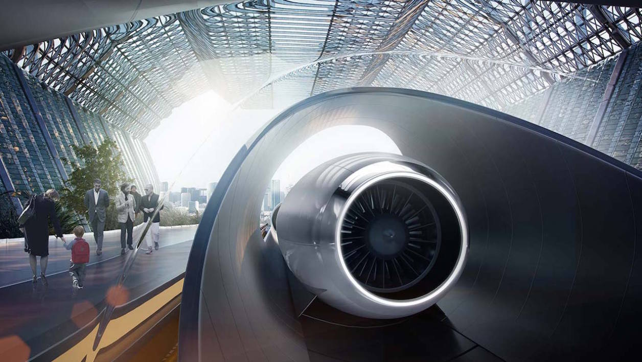 Hyperloop dévoile la future capsule supersonique assemblée à Toulouse