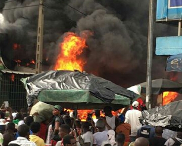 Black-market d’Adjamé en feu: D’importants dégâts matériels