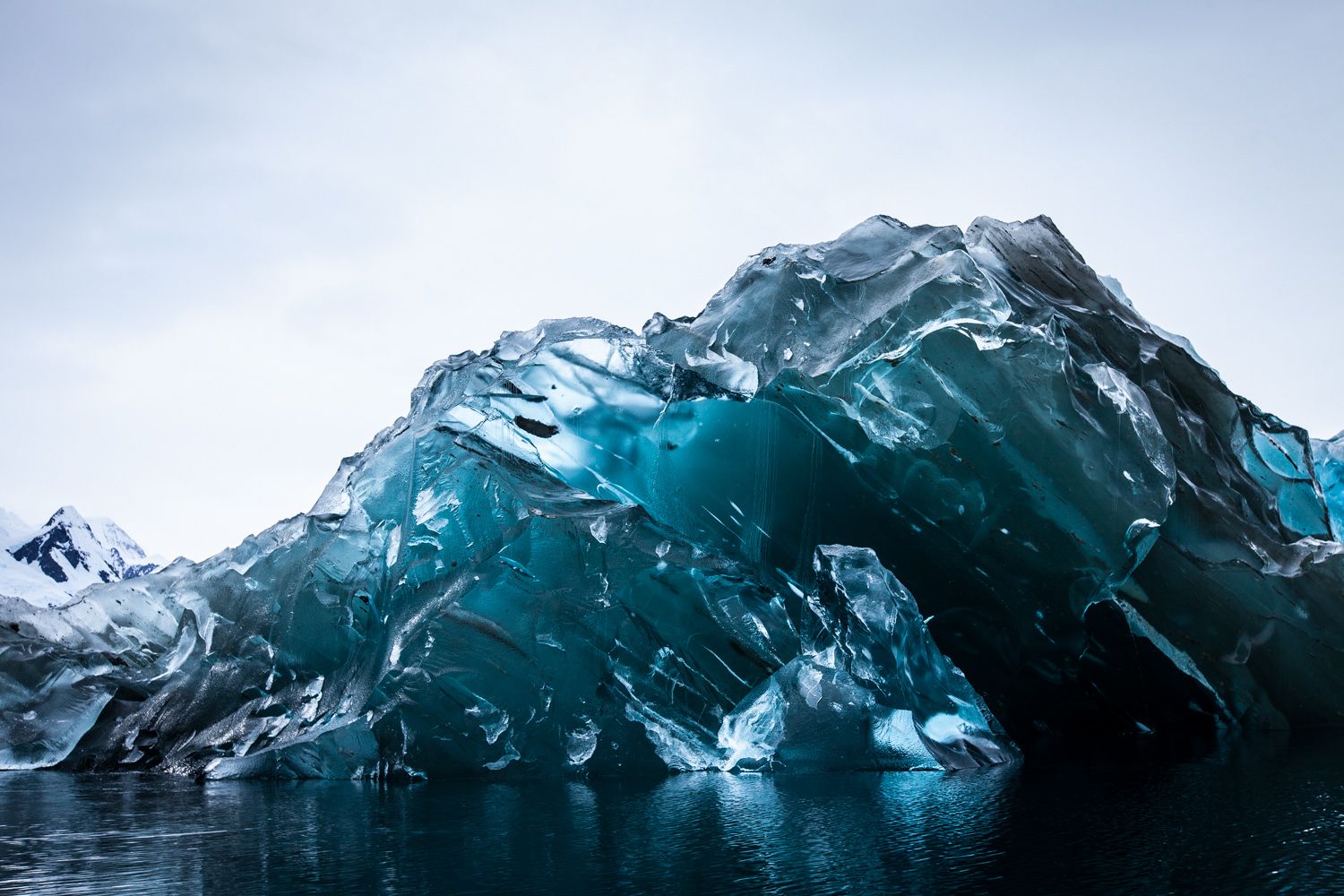 Des photos rares d’un iceberg renversé dans l’Antarctique par Alex Cornell