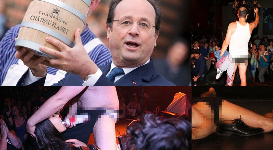 Sexe, alcool, drogue … La soirée d’adieu de François Hollande dégénère : il termine en slip rue Solférino