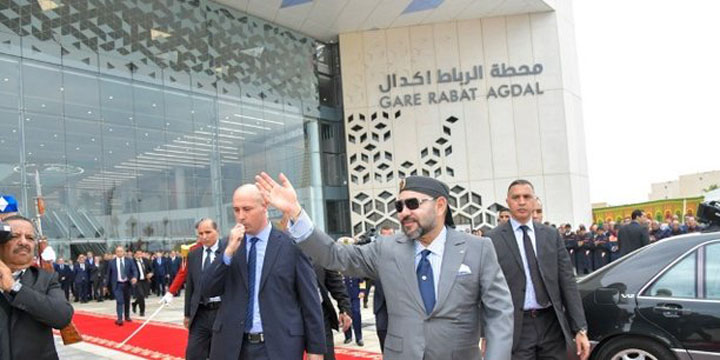 Maroc  : le roi Mohammed VI inaugure la plus grande gare ferroviaire d’Afrique