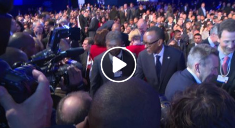 President Kagame attends the official opening of the World Economic Forum Annual Meetings in Davos.