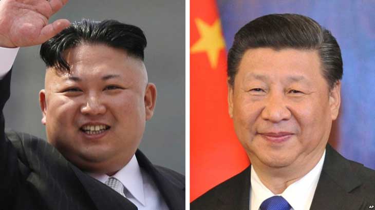 Pour sa première sortie à l’étranger depuis son arrivée au pouvoir Kim Jong visite Pékin