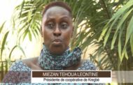 léontine Miezan co-présidente de la société coopérative Amanmouo du Moronou