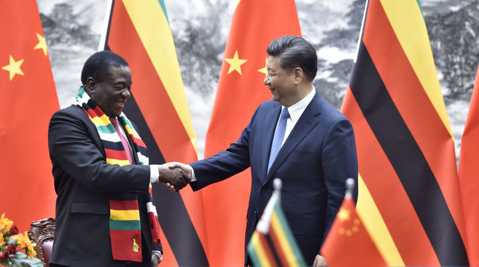 Zimbabwe : Le président Mnangagwa reçoit l’appui de Pékin