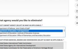 Avec ce site, Trump va laisser les Américains choisir quels ministères ils veulent supprimer