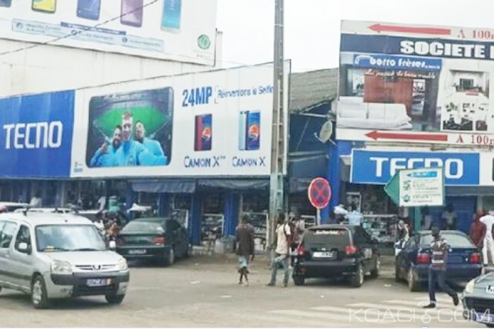 Côte d’Ivoire : Le chinois Tecno détrône le coréen Samsung au marché de Treichville