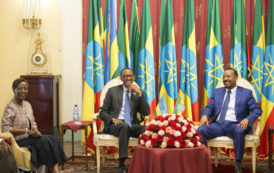 Le Président Kagame et le premier ministre, m. Abiy Ahmed, organisent des pourparlers bilatéraux à Addis-Abeba.(Photos)