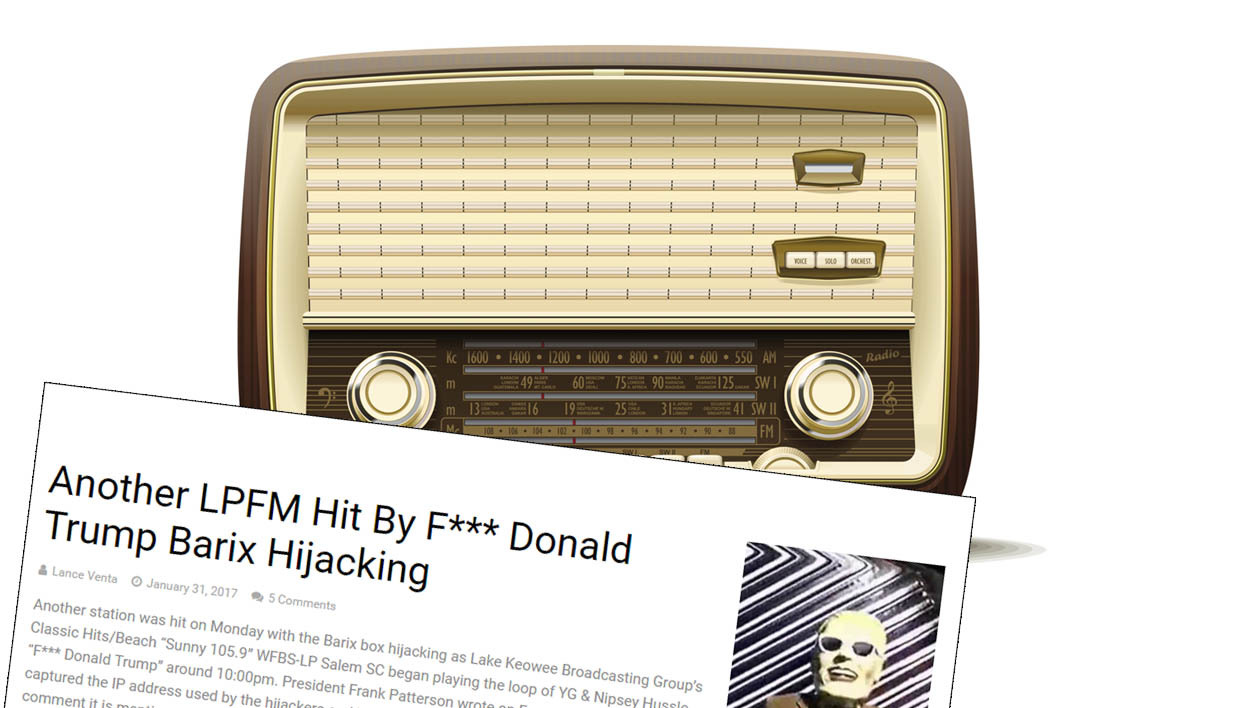 Des radios américaines piratées pour diffuser une chanson anti-Trump