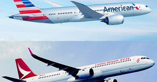 American Airlines avec Cathay Dragon, sans MD-80