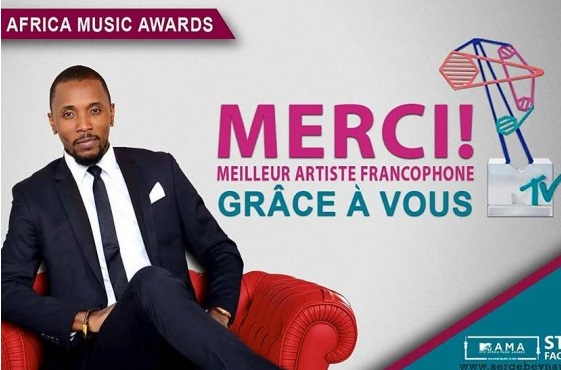 Serge Beynaud meilleur artiste francophone aux MTV Africa Music Awards 2016