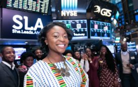 She Leads Africa devient la première Startup Africaine à pourvoir sonner la cloche de clôture à la Bourse de New York