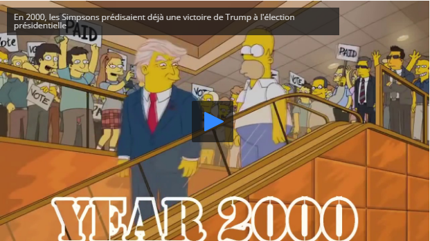 Il y a 16 ans, les Simpsons avaient déjà prédit la victoire de Trump (VIDEO)