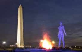 This 45-foot statue of a naked woman could be coming to the Mall for four months