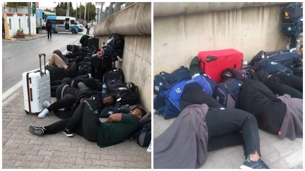 En Tunisie, l’équipe de rugby du Zimbabwe obligée de dormir dans la rue