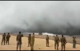 Miracle en direct : Une grande tempête en Syrie s’arrête pile à la frontière israélienne