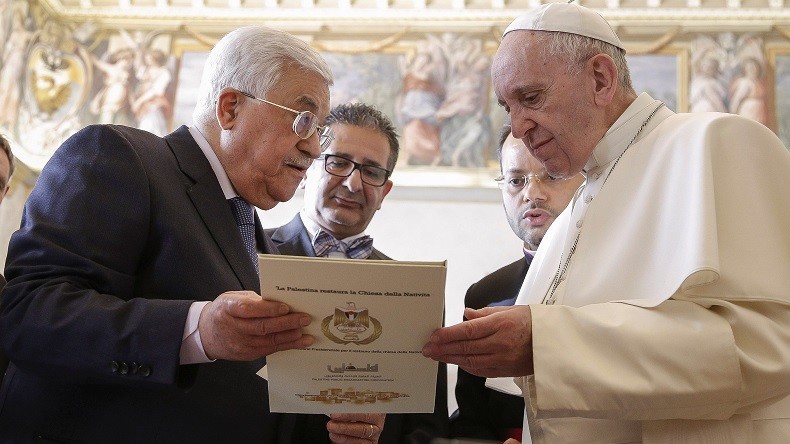 L’ambassade de Palestine inaugurée au Vatican, après une rencontre entre Abbas et le pape (PHOTOS)