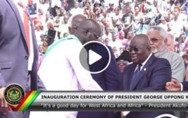 Video: President Akufo-Addo attends inauguration ceremony of President George Oppong Weah