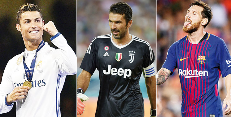 Meilleur joueur de l’UEFA : Buffon, Ronaldo et Messi en course