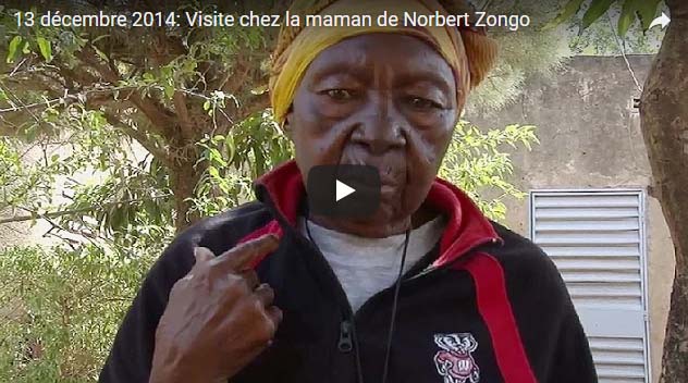 Burkina / Vidéo 13 décembre 2014 : Visite chez la maman de Norbert Zongo